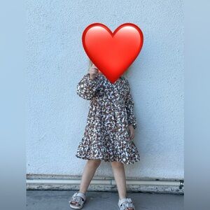 $14 ADD ON Wonder Nation Floral Button Front Dress FALL shirt dress zara h&m‎